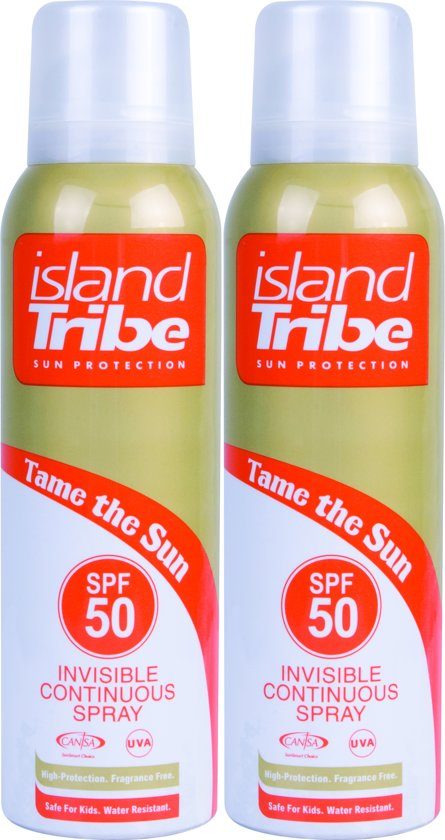 Island Tribe SPF 50 Clear Gel Spray Continuous 125ml