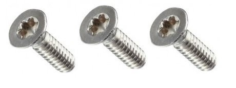 Sabfoil TITANIUM Screws - 3 x M6x30 Flat Head Screw Torx