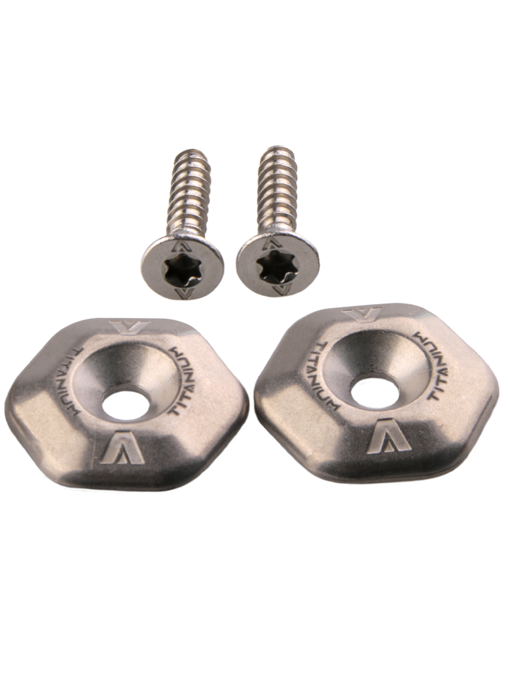 Armstrong Titanium washer and footstrap screw set