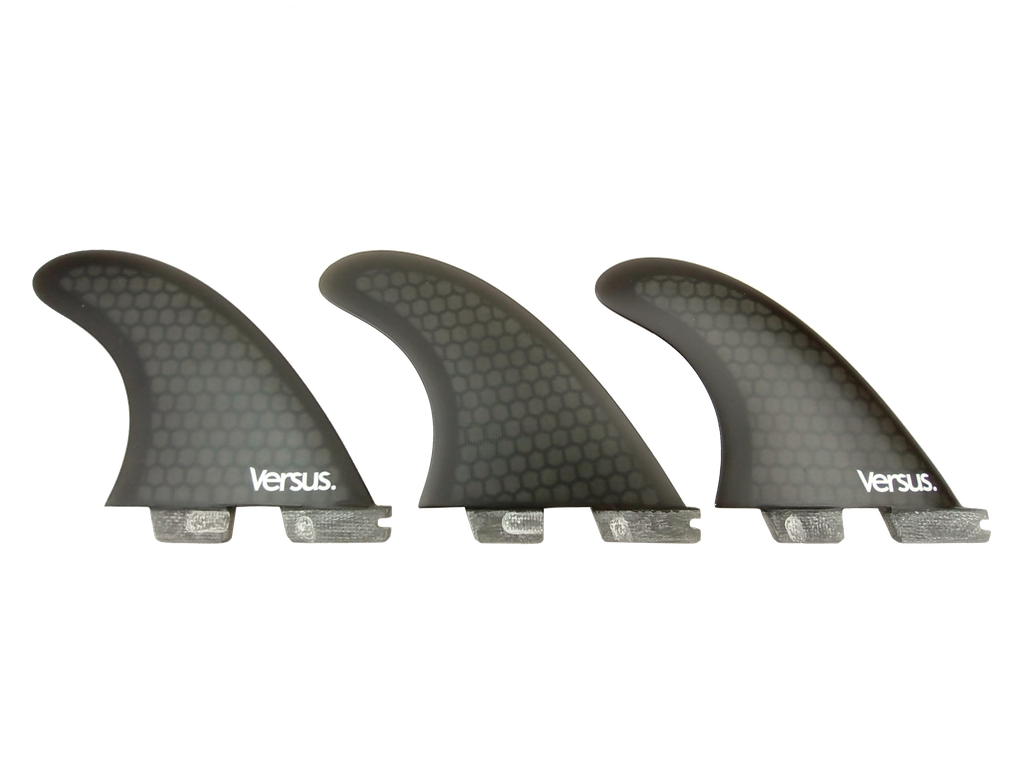 Versus FCS 2 Compatible Fiberglass Thruster Fin Set - M