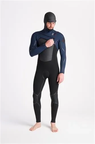 C-Skins NuWave Wired 5:4 Mens LQS Chest Zip Hooded Steamer