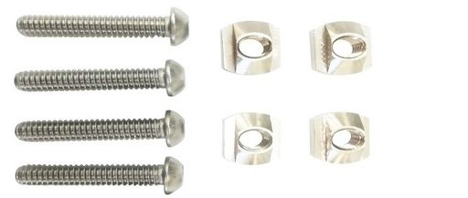[MH116] Square nuts and allen screws M8x35 4x